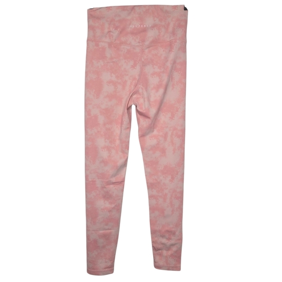 Allfenix Womens Blush Pink Tie Dye Logo High Rise 7/8 Ankle Leggings Size XS - Picture 2 of 10
